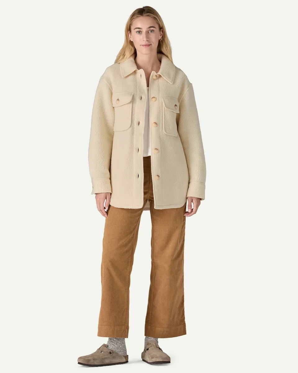 W´s Retro Pile Shacket - Natural - Bild 5