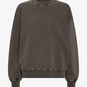 Organic Oversized Crew - Faded Mud