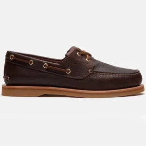 Crafted Boat Shoe - Mid Dark Brown
