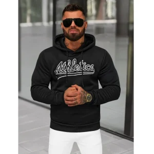 Svart Huvtröja - Hoodie Athletics
