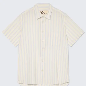 Alegre Printed Shirt - Pale Blue Stripes