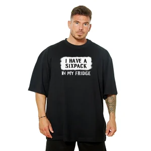 I Have A Sixpack OVERSIZE Tee - Black