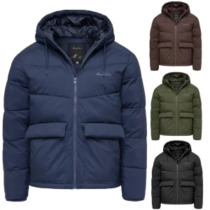 Amaci & Sons Vinterjacka Herr – Vadderad Jacka med huva