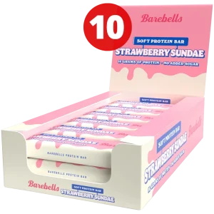 Barebells Soft Bar Strawberry Sundae - 10x55g.