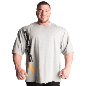 GASP Iron Tee - Greymelange/Black