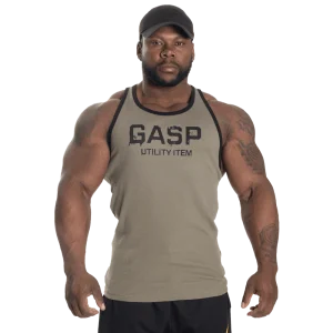 Ribbed T-back - Washed Green
