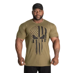 Skull Standard Tee - Army Green Melange