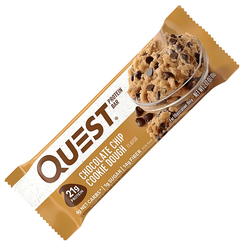 Quest Protein Bar Chocolate Chip Cookie Dough - 12x60g. - Bild 3