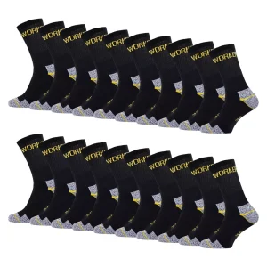 20-pack Arbetsstrumpor svarta strumpor - Slitstarka strumpor